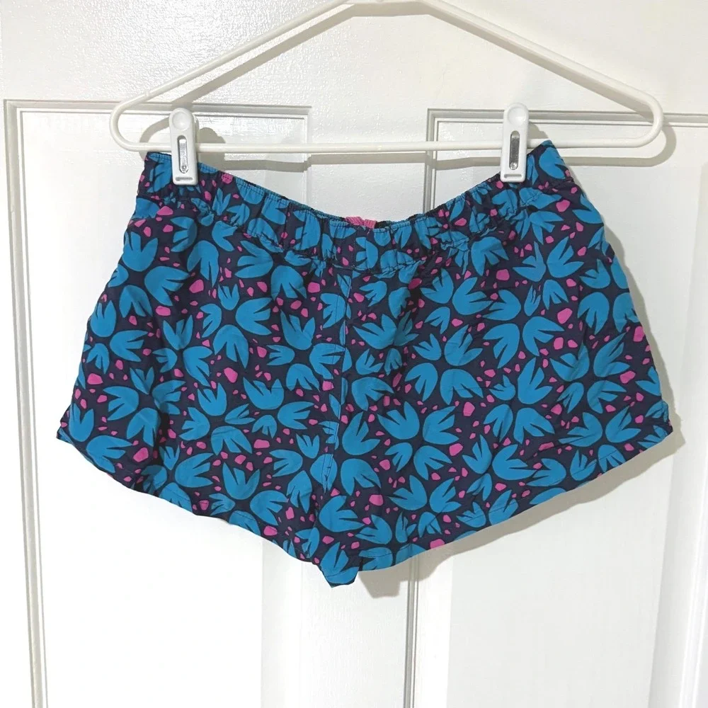 Patagonia Baggies Shorts Womens Small Blue Pink Floral Print 2.5 Inseam 57058 - Picture 5 of 6
